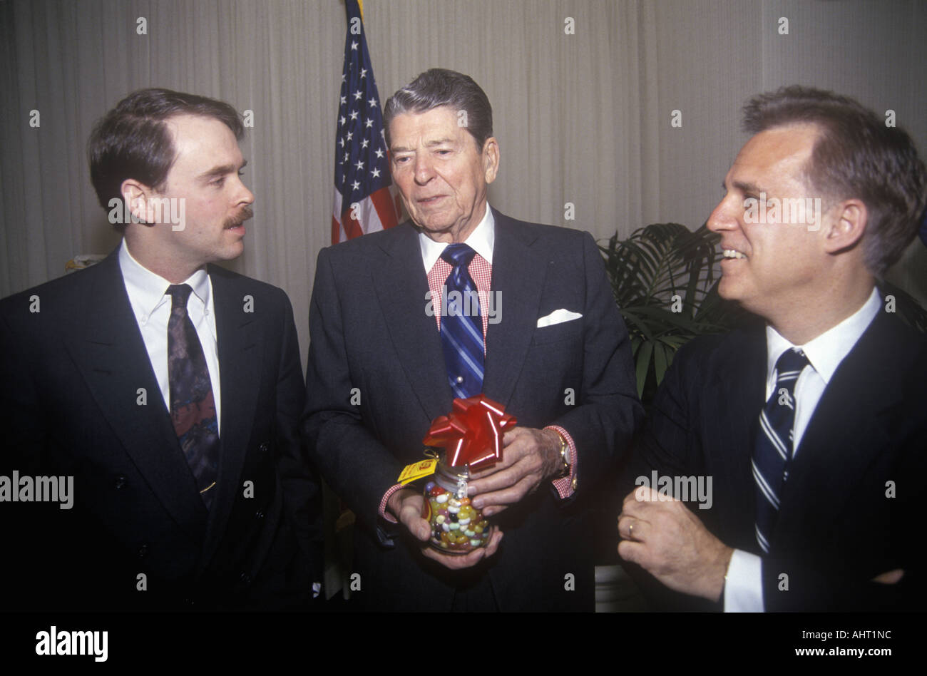 President reagan with jelly beans hi-res stock photography and images ...