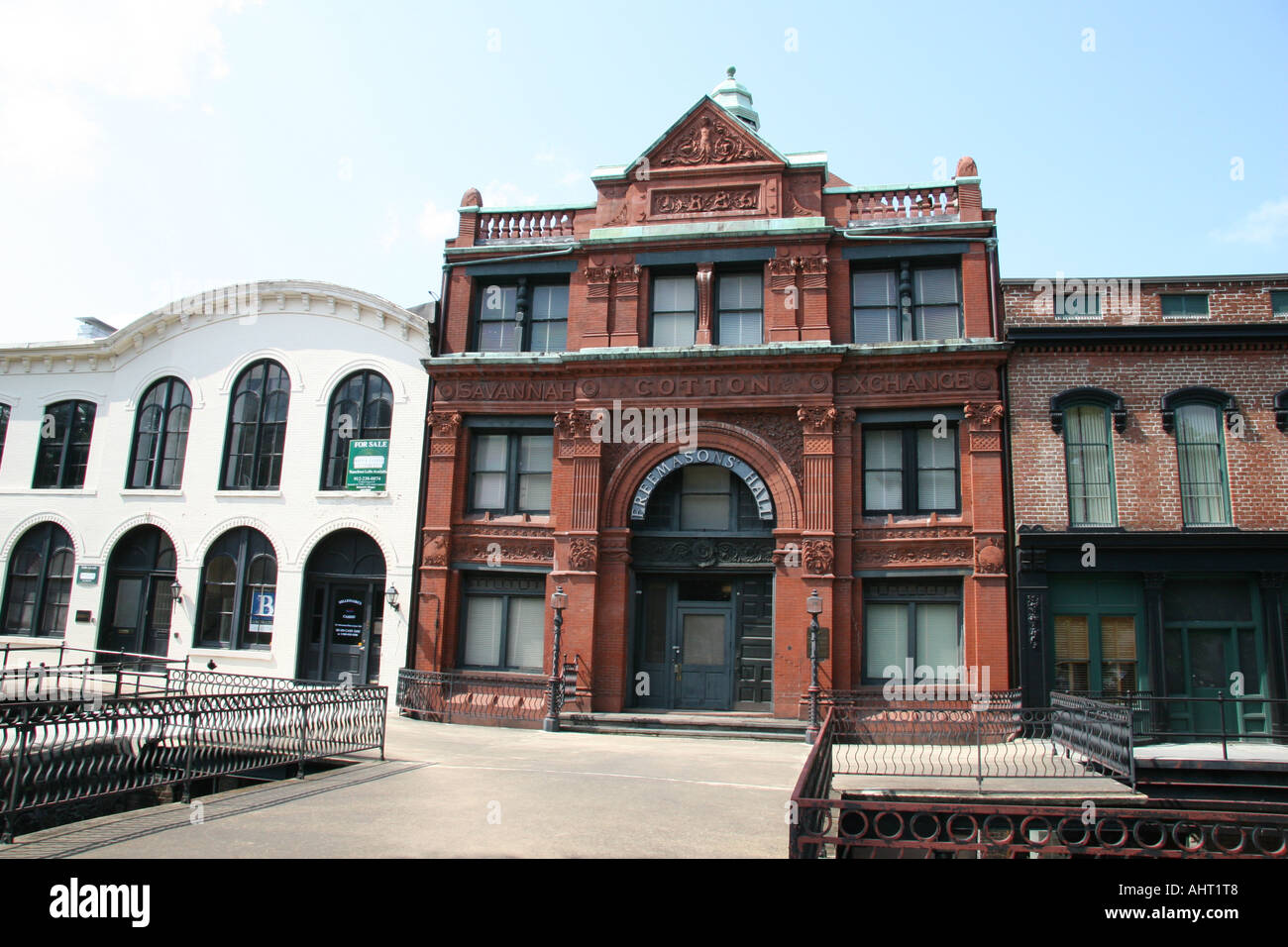 Cotton Exchange building Savannah Stock Photo Alamy