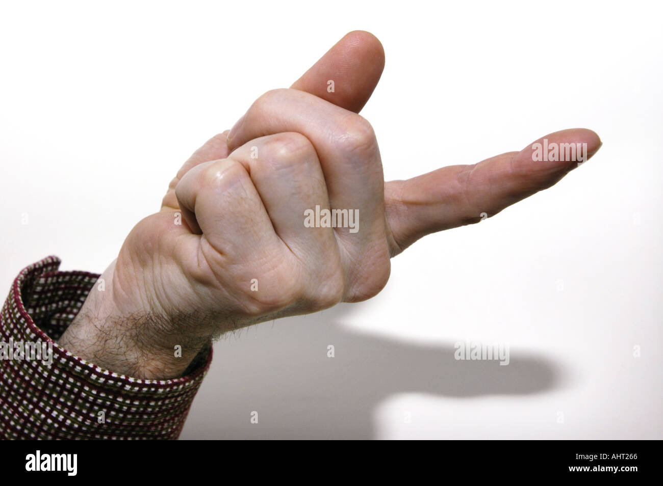 gesturing hand THREATEN THREAT finger arise COME ON  Stock Photo