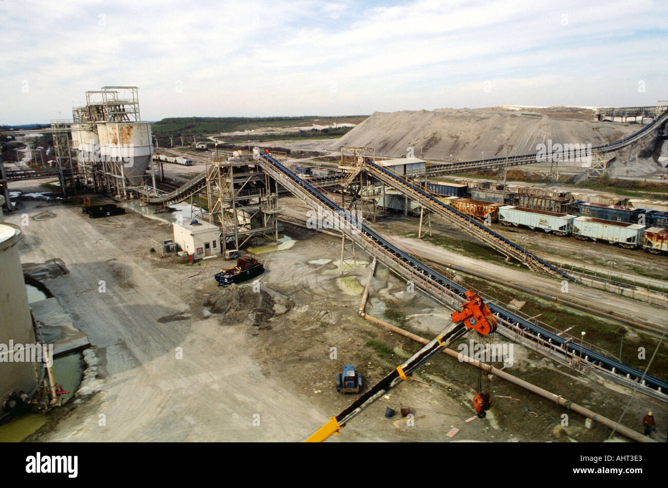 Phosphate Florida Stock Photos - Florida Phosphate Mining AHT3E3