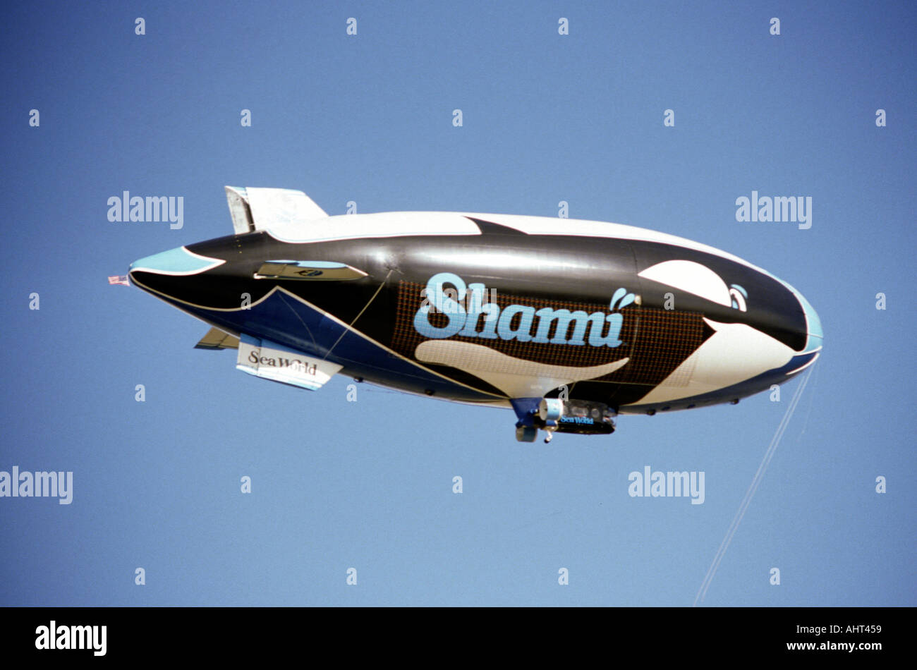 Example of Blimp or Airship from Sea World Florida Stock Photo