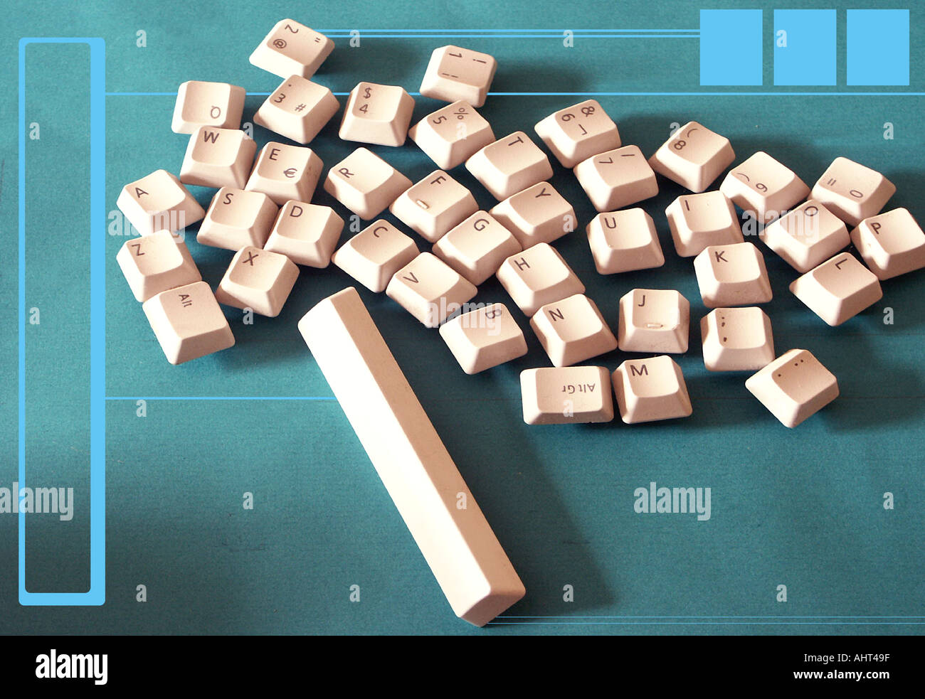 så sej Ithaca keyboard keys mixed up pattern Stock Photo - Alamy