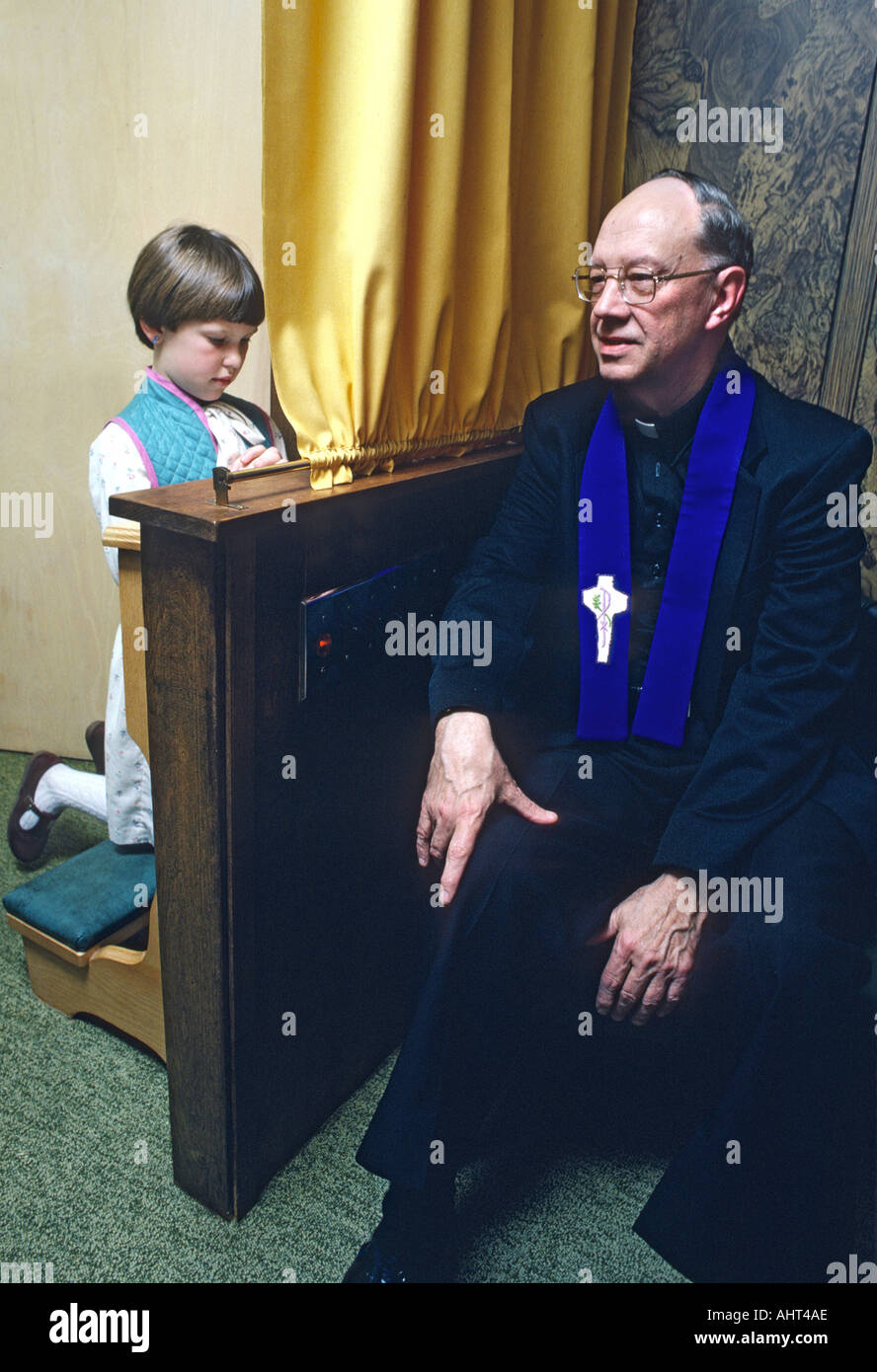 Confessional booth hi-res stock photography and images - Alamy