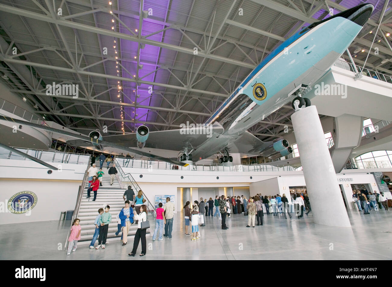 Inside the Air Force One Pavilion at the Ronald Reagan Presidential Library  and Museum Simi Valley CA Stock Photo - Alamy