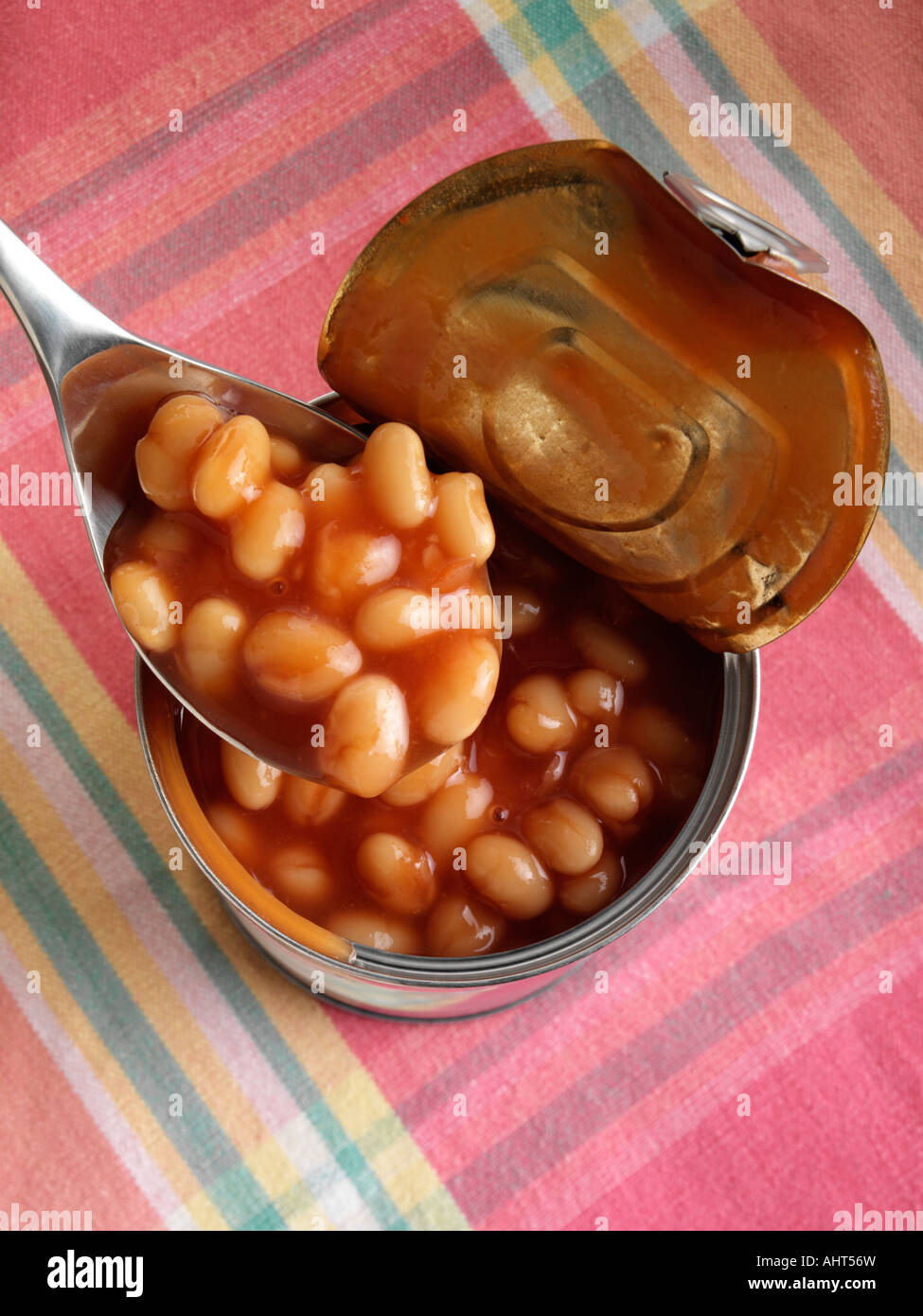 Open can baked beans tomato sauce hires stock photography and images