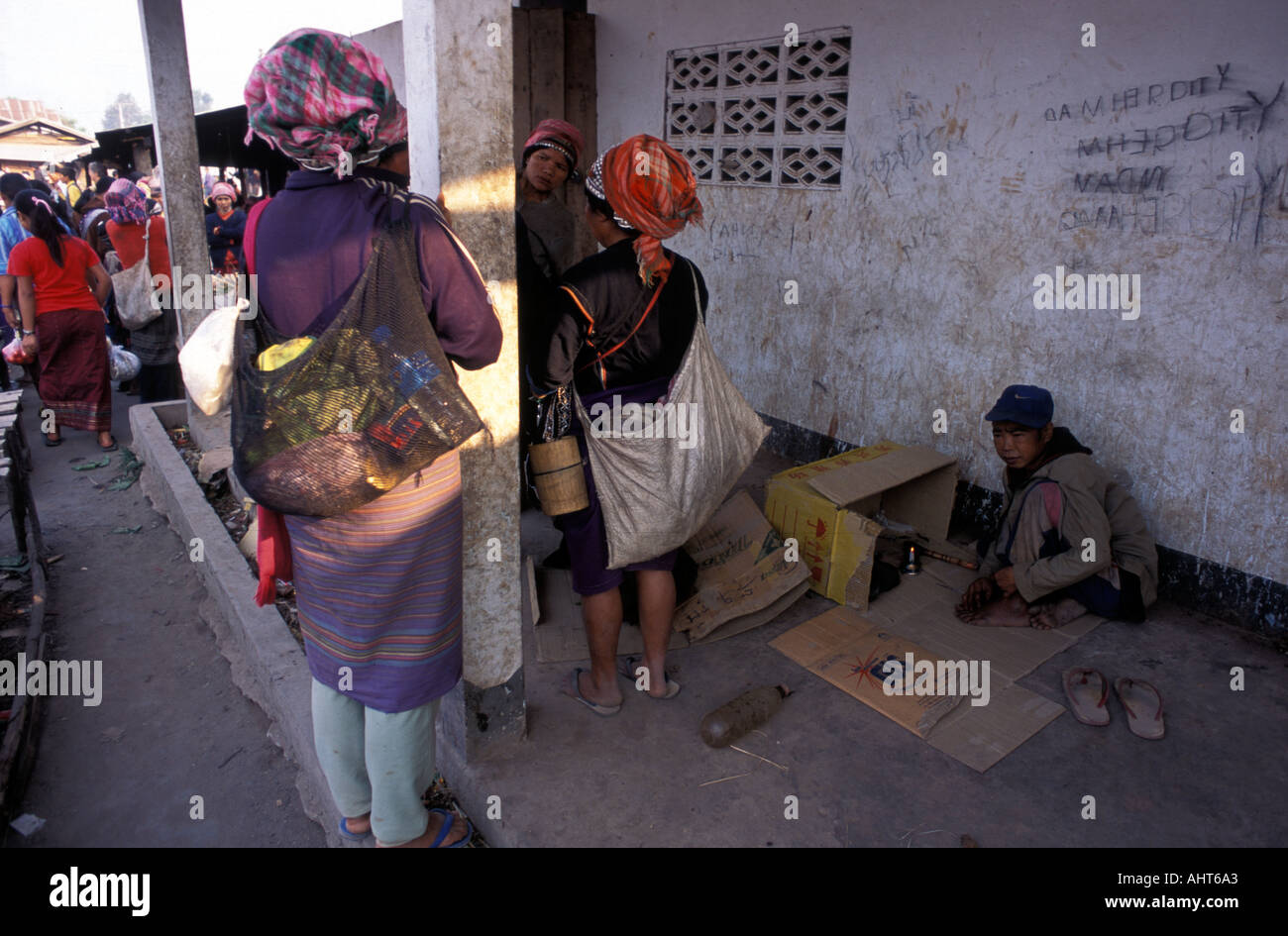 Laos Muang sing Opium Addict Stock Photo