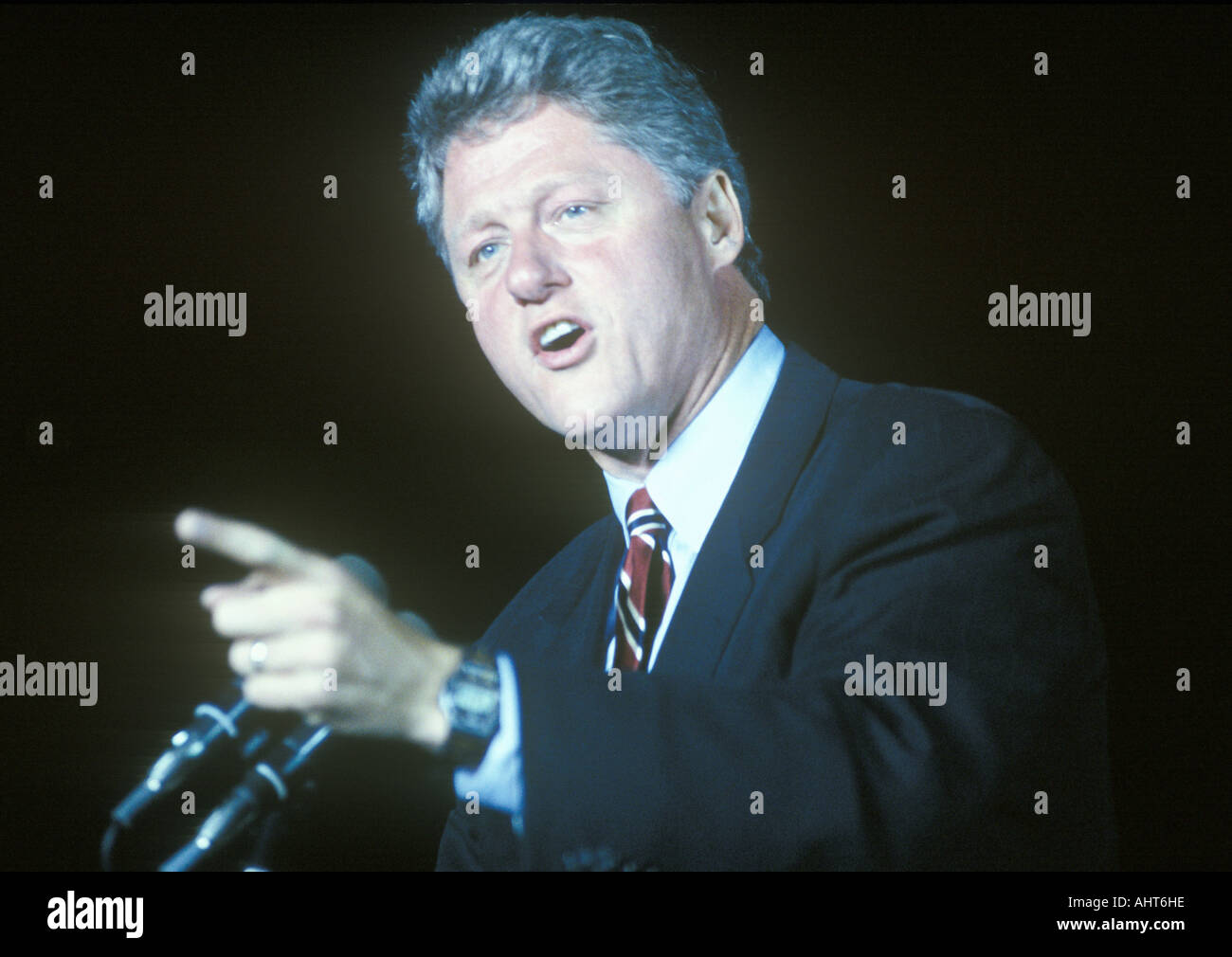 Governor Bill Clinton speaks at a Kentucky campaign rally in 1992 on