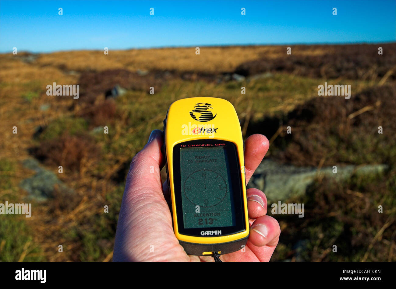 Handheld GPS unit Stock Photo Alamy