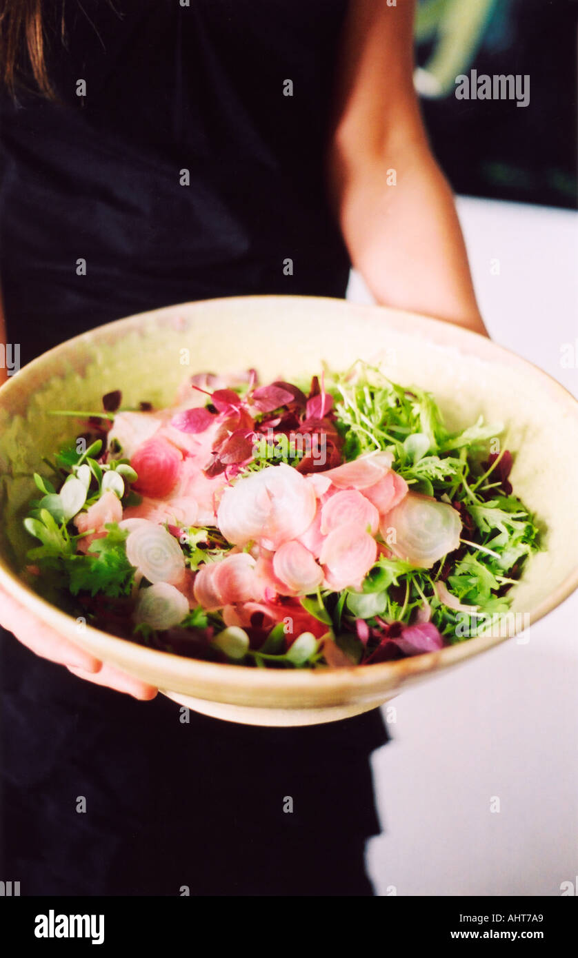 bowl of salad Stock Photo