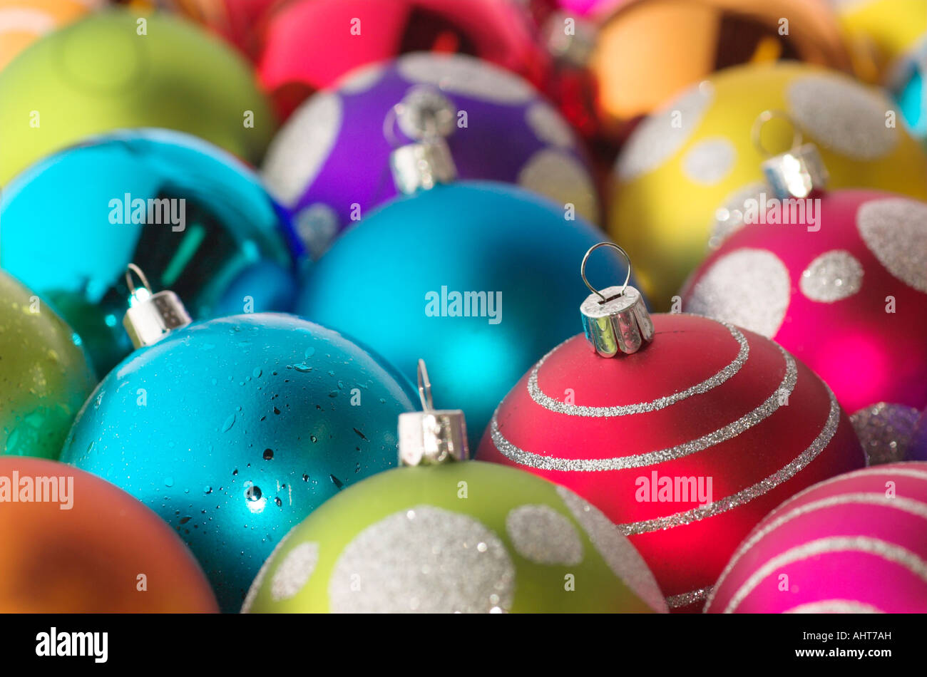 Christmas baubles tree hi-res stock photography and images - Alamy