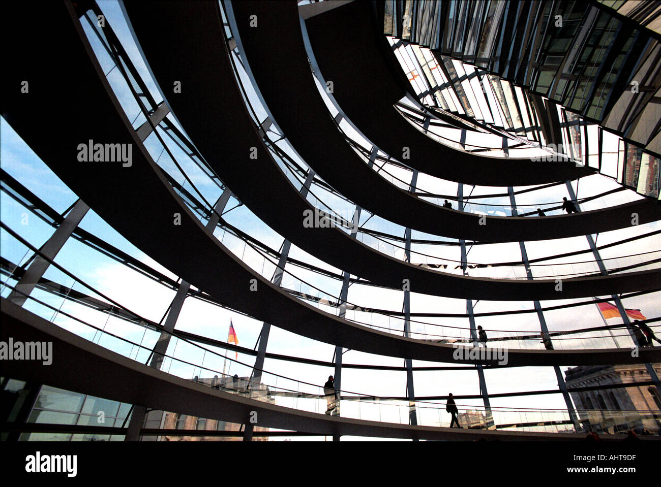 Ramps and mirrors inside the Reichstag dome Stock Photo - Alamy