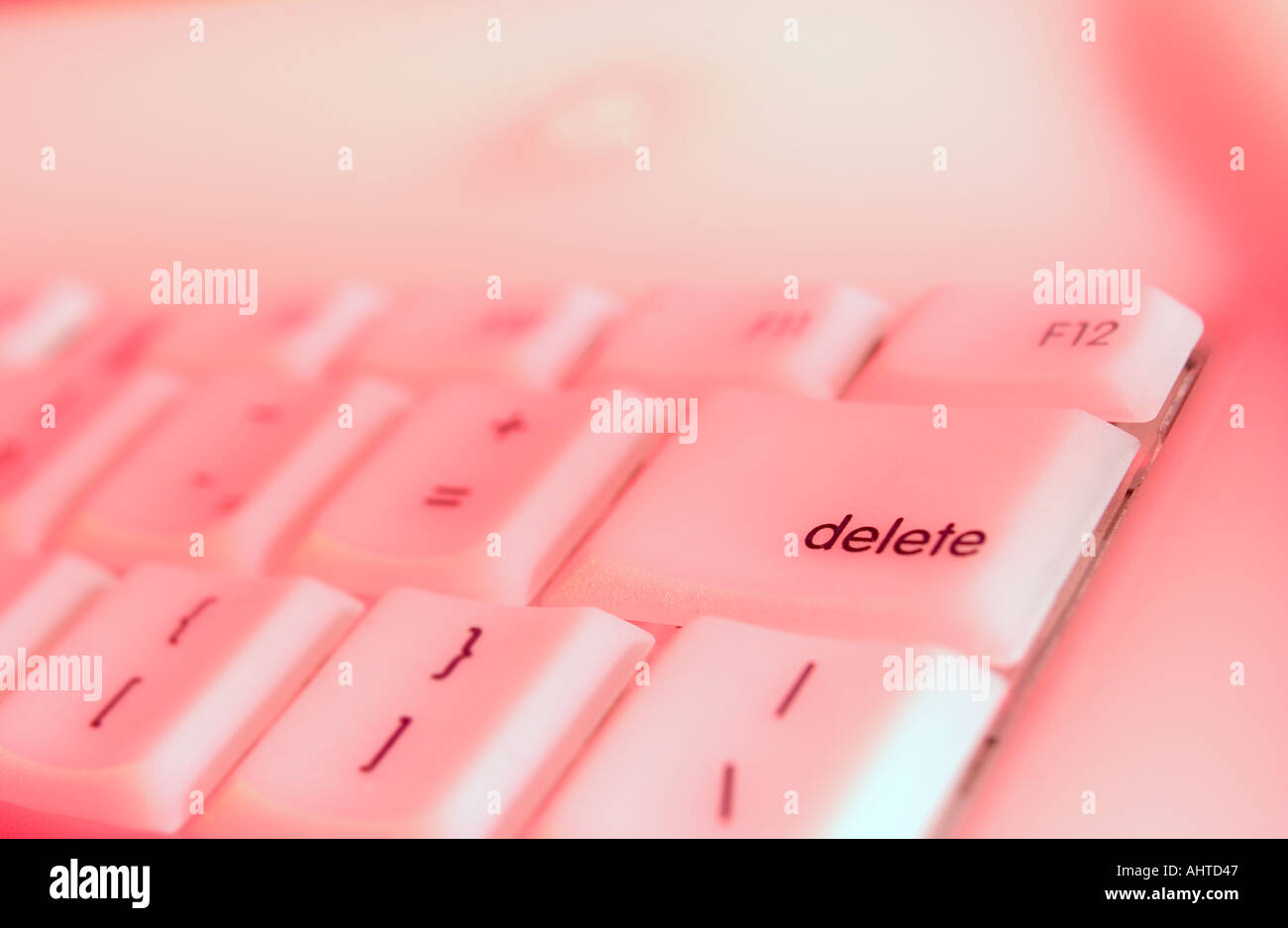 delete key on computer keyboard Stock Photo Alamy