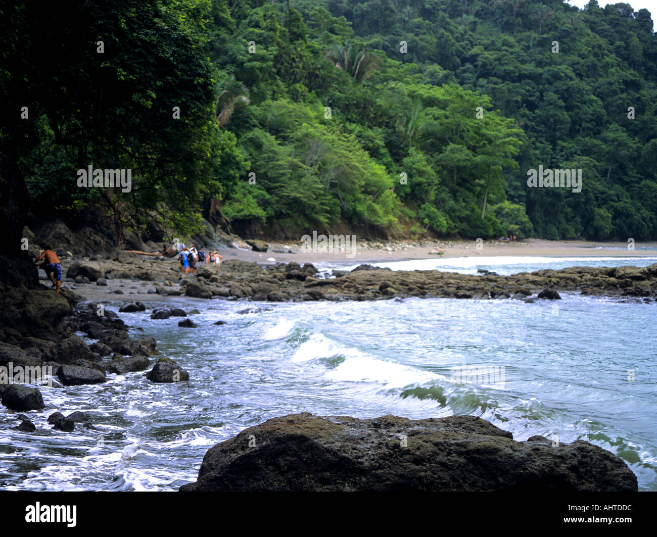 MANUEL ANTONIO COSTA RICA August Gemelas Beach looking towards Playa Escondido in the Manuel