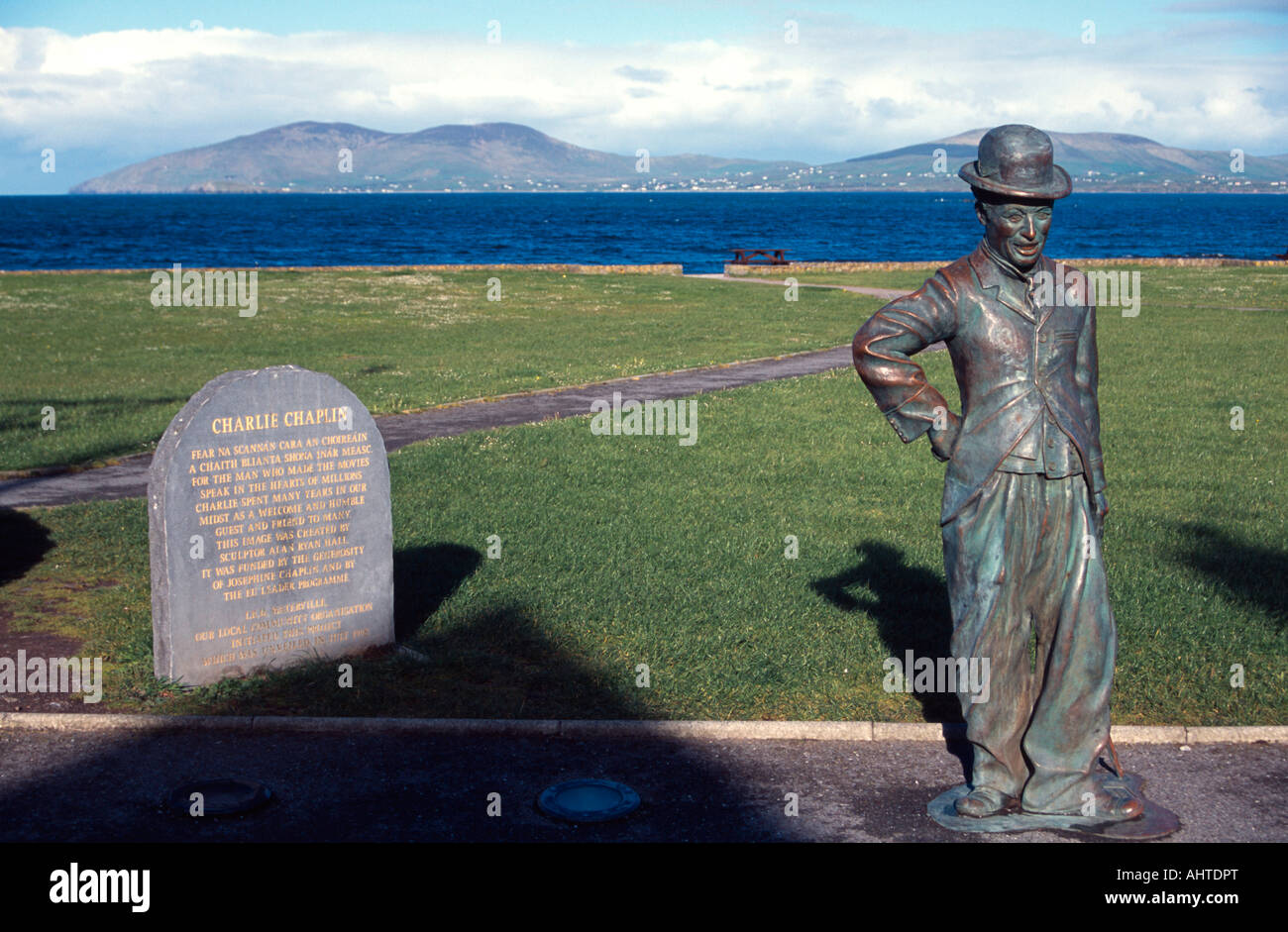 county kerry charlie chaplin statue waterville ireland ring of kerry Stock  Photo - Alamy
