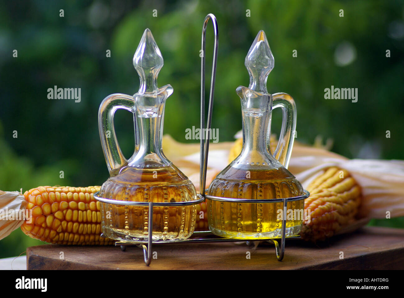 Olive oil and vinegar Stock Photo Alamy
