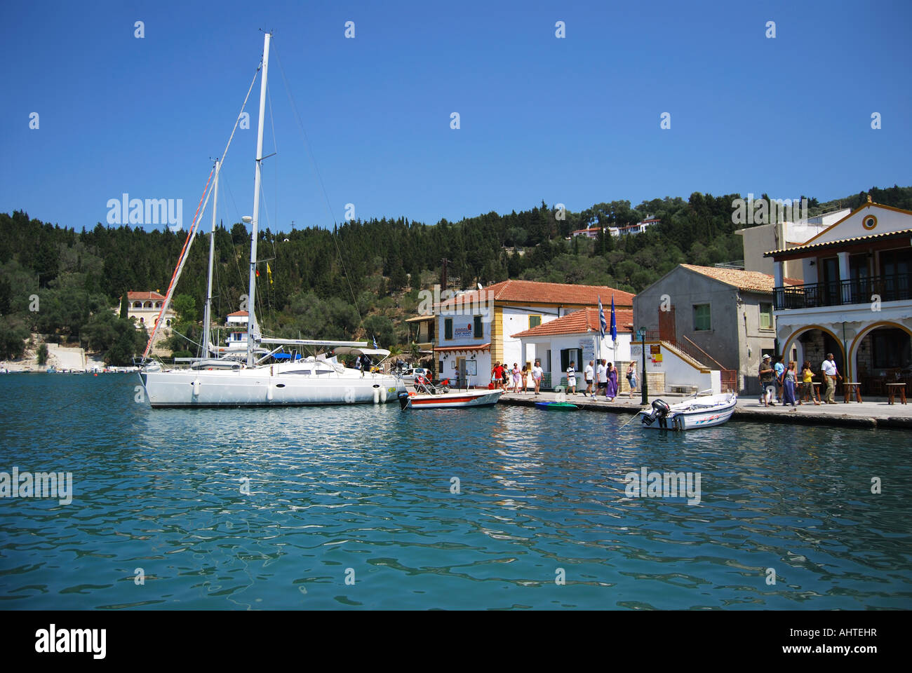 Lakka Harbour, Lakka, Paxos, Ionian Islands, Greece Stock Photo - Alamy
