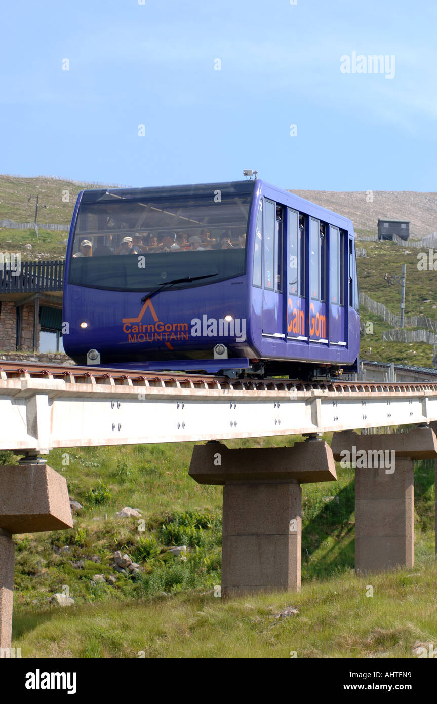 Cairngorm Mountain Funicular Railway at Aviemore Inverness-shire Scottish Highlands.   XPL 953-284 Stock Photo