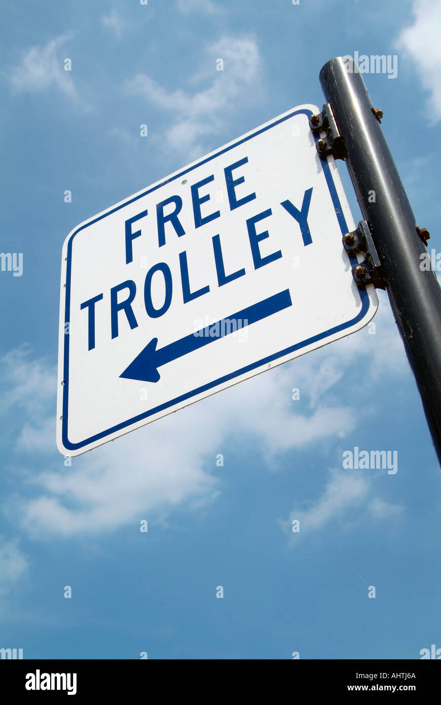 Free Trolley on the Navy Pier in downtown Chicago Illinois Stock Photo