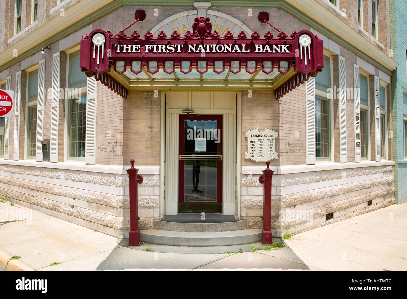 First National Bank Emporia Virginia Stock Photo