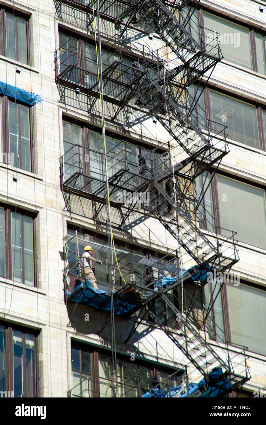 Fire escape ladders offer means of escape in emergency on high rise
