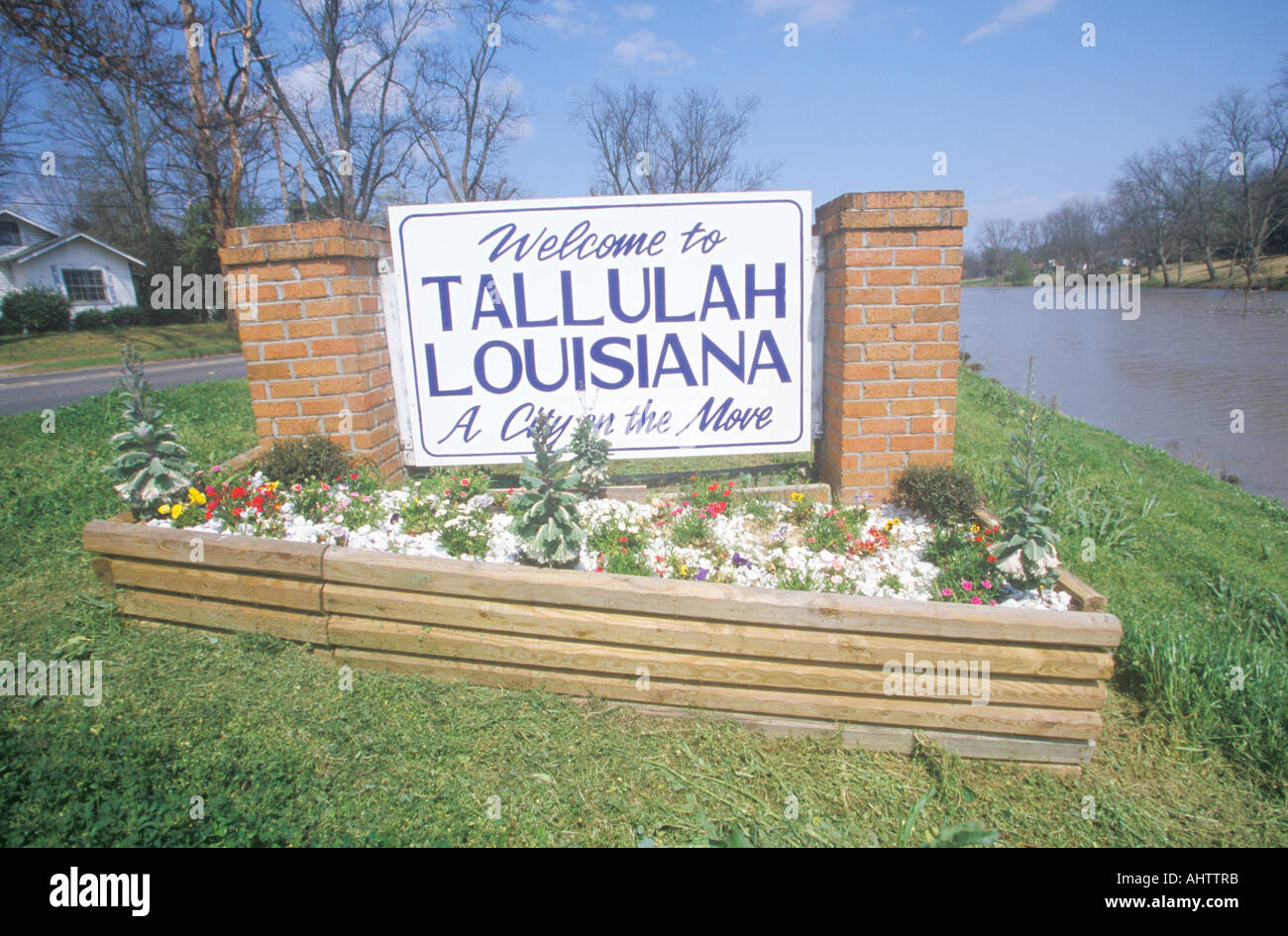 Tallulah Louisiana Sign Stock Photo Alamy