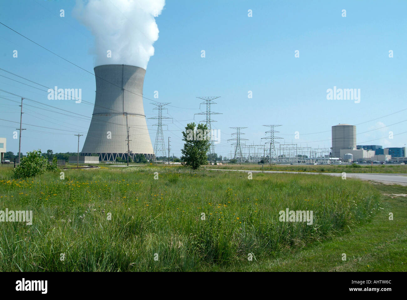 The Davis Besse electrical nuclear power plant at Oak Harbor Ohio near