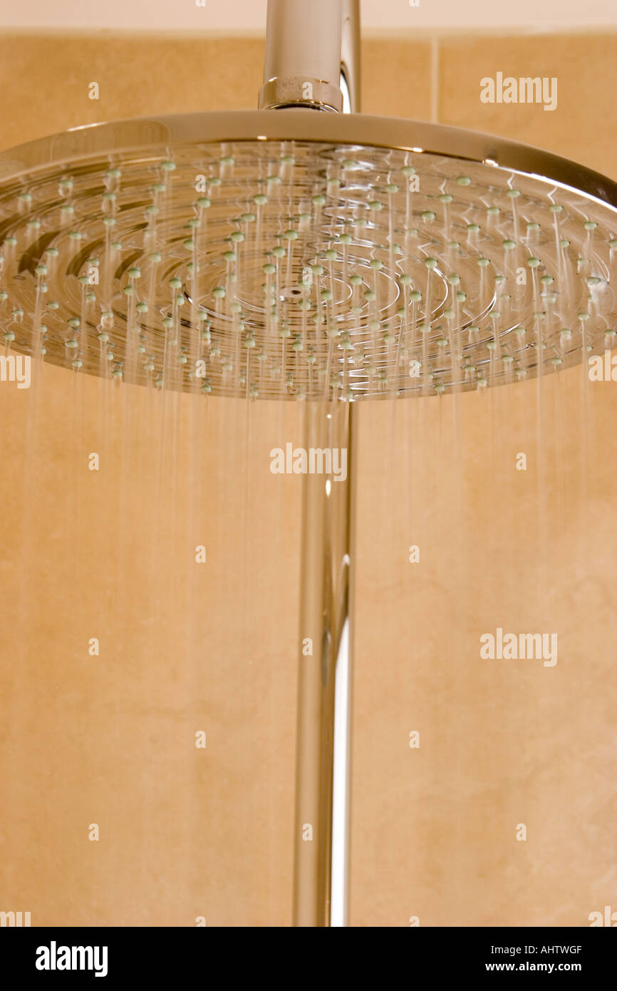 Chrome shower head Stock Photo Alamy