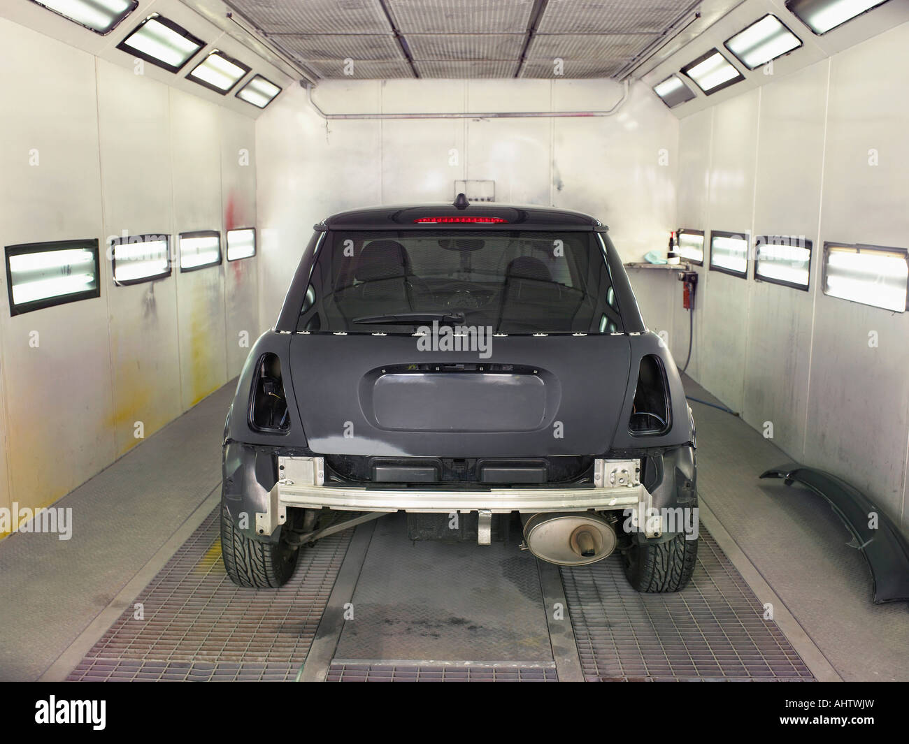 Car ready to be painted. Stock Photo