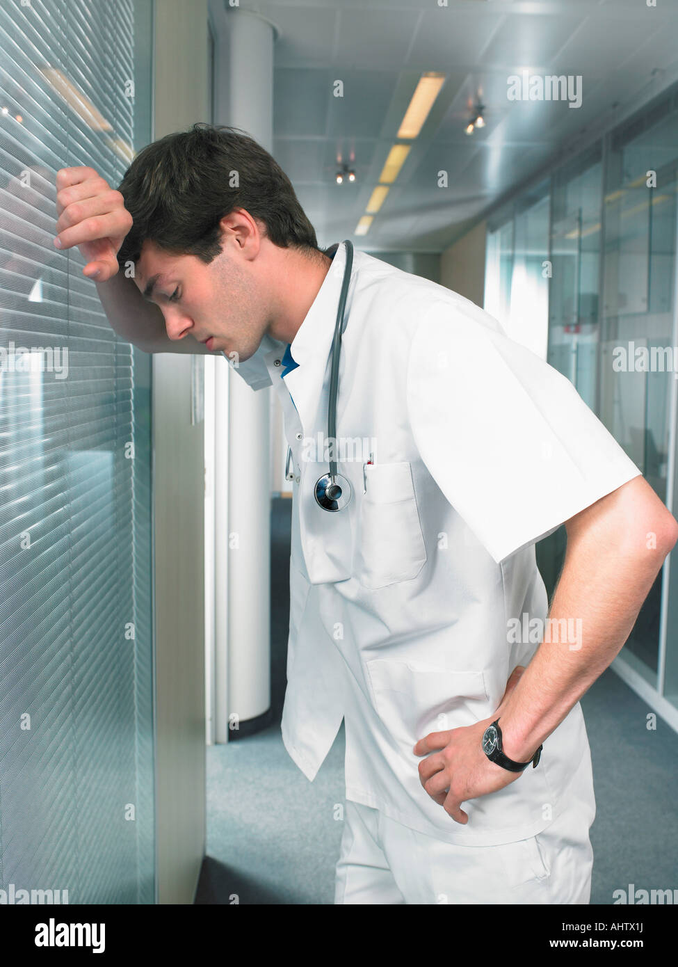 Close up european man doctor hi-res stock photography and images - Alamy
