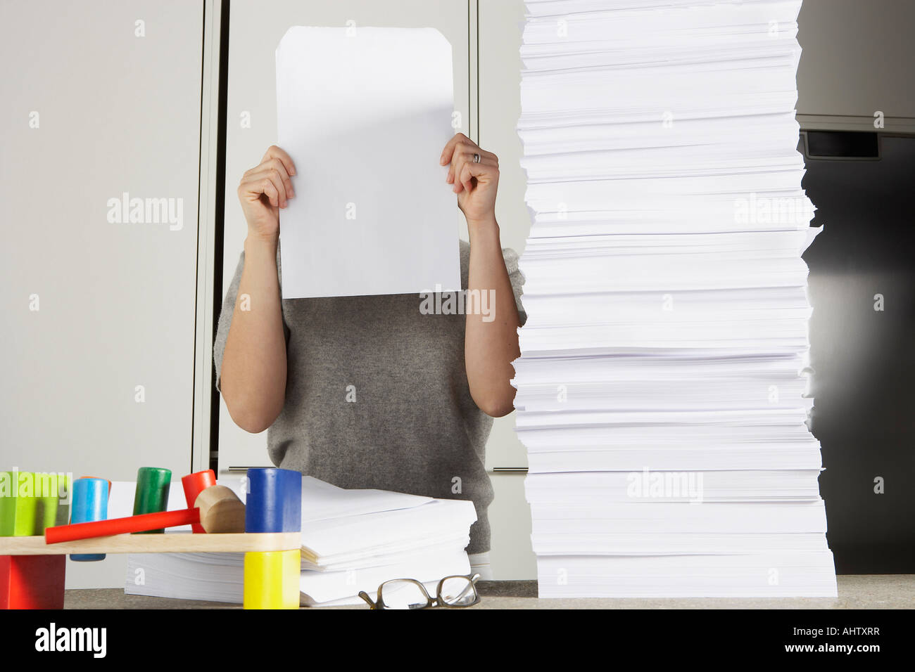 Pile Of Papers Executive High Resolution Stock Photography and Images ...