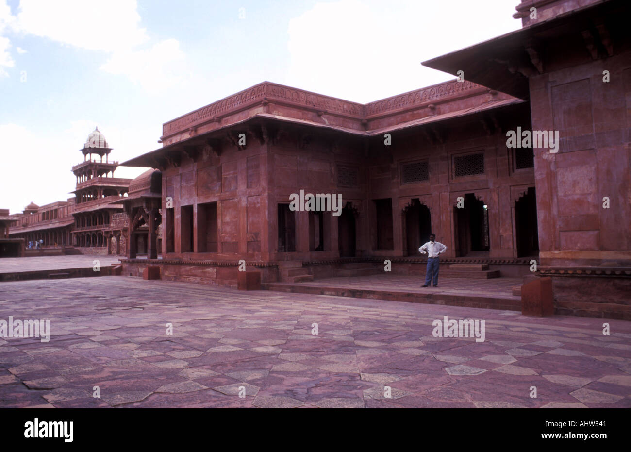 The Fort of Akbar the Great at Fatehpur Sikri in Rajasthan India Stock ...