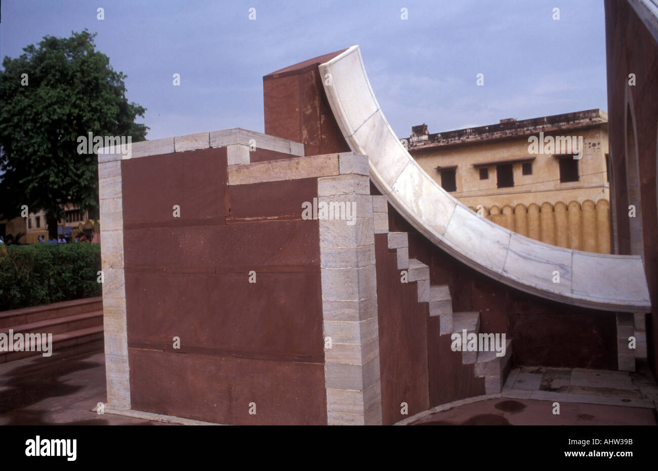 Jantar Mantar Astronomical Observatory of Rajput prince Jai Singh in Jaipur Stock Photo