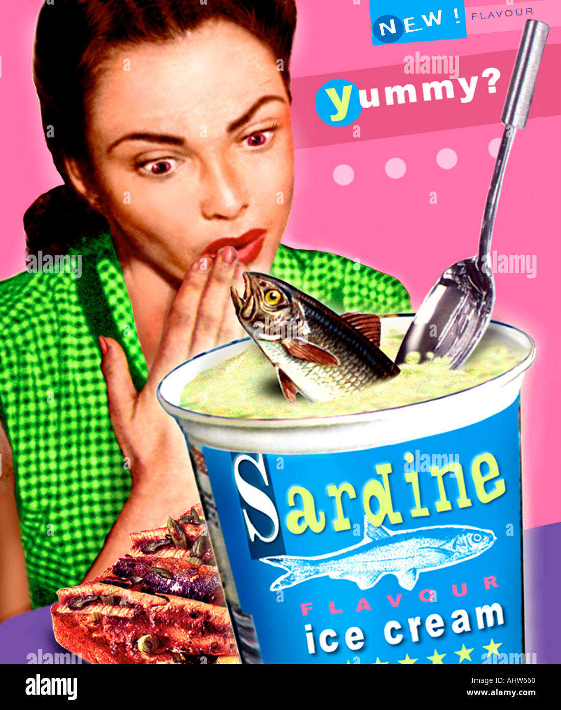 sardine ice cream Stock Photo Alamy