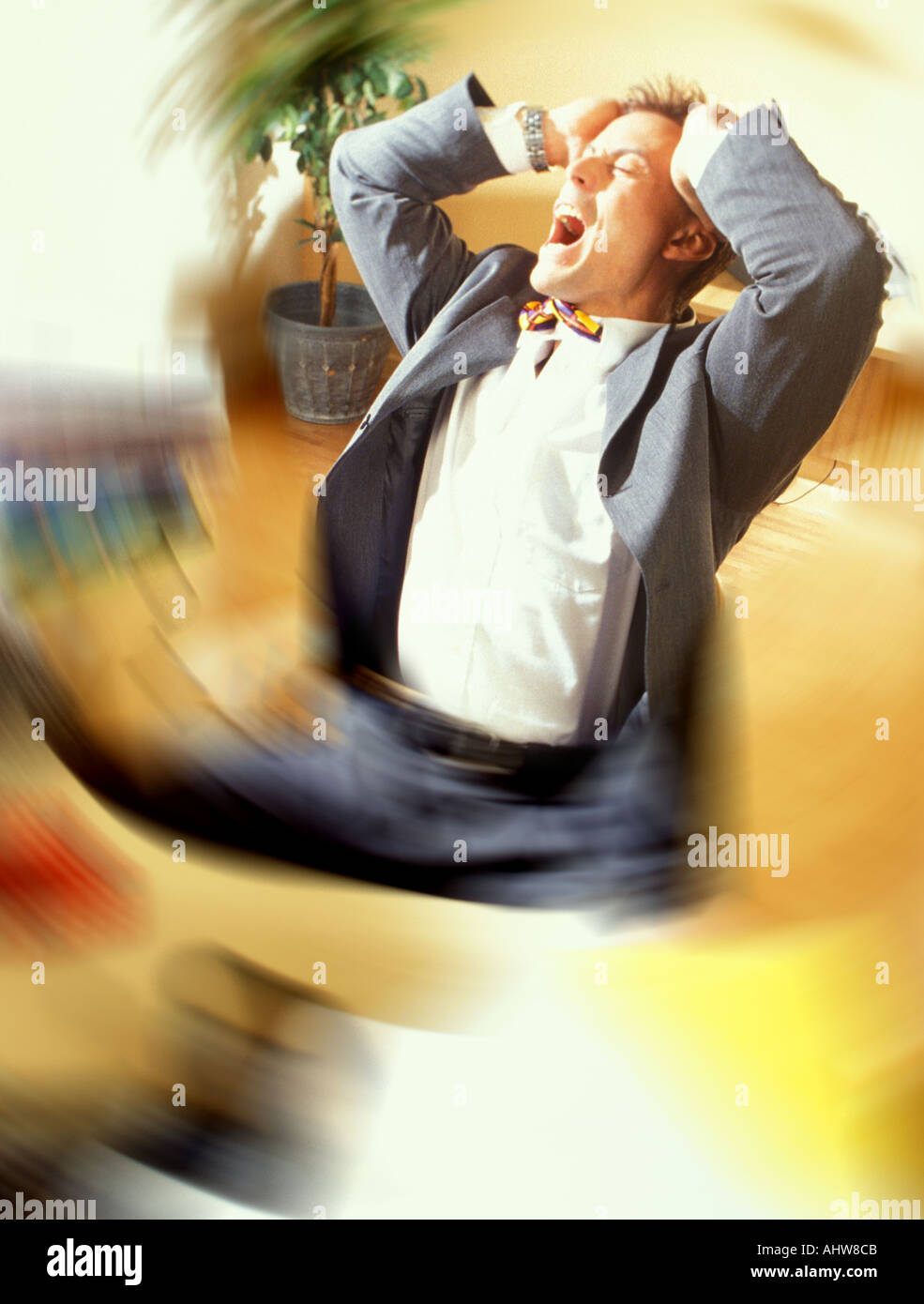 Frustrated businessman Stock Photo