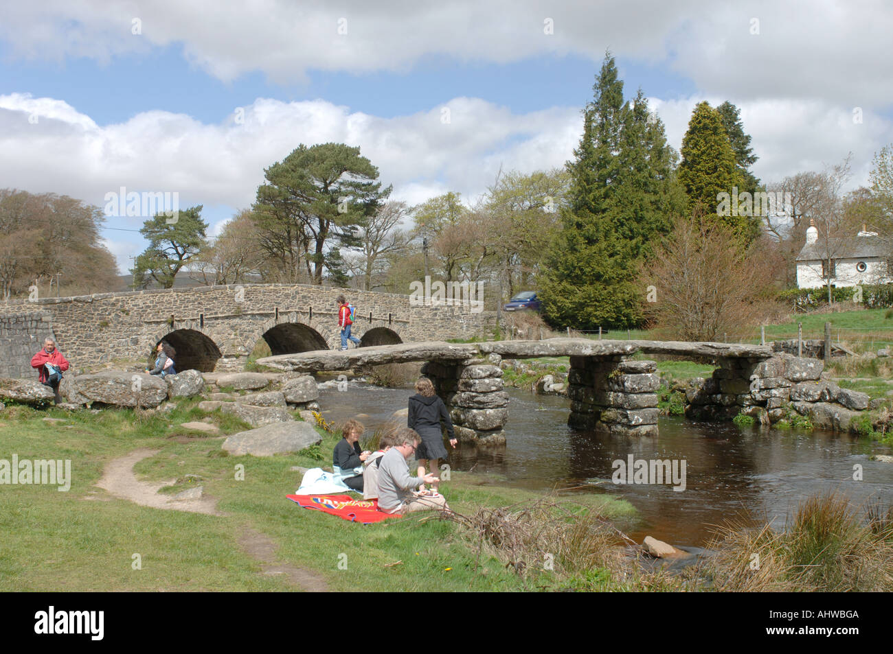 Postbridge Dartmoor National Park Devon Stock Photo - Alamy
