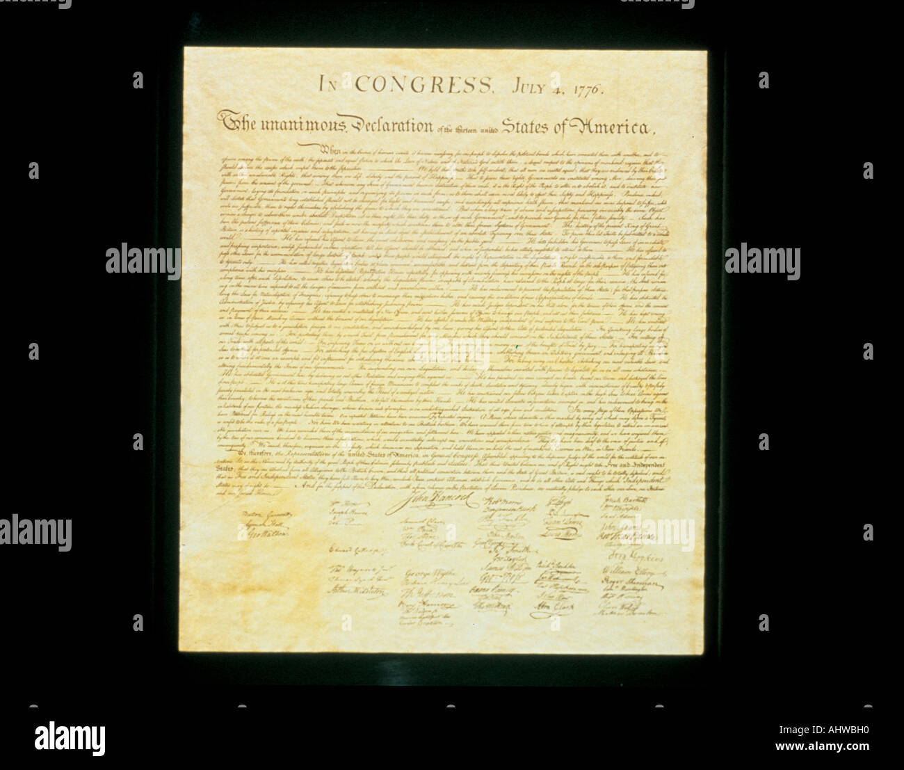 declaration of independence original paper
