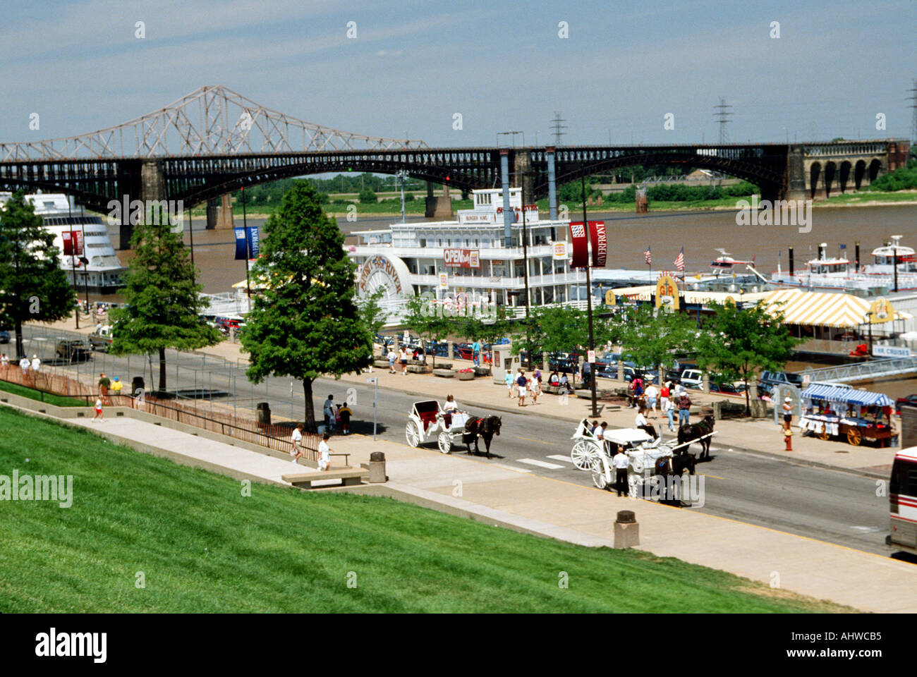 St Louis Missouri The Riverfront activity Stock Photo