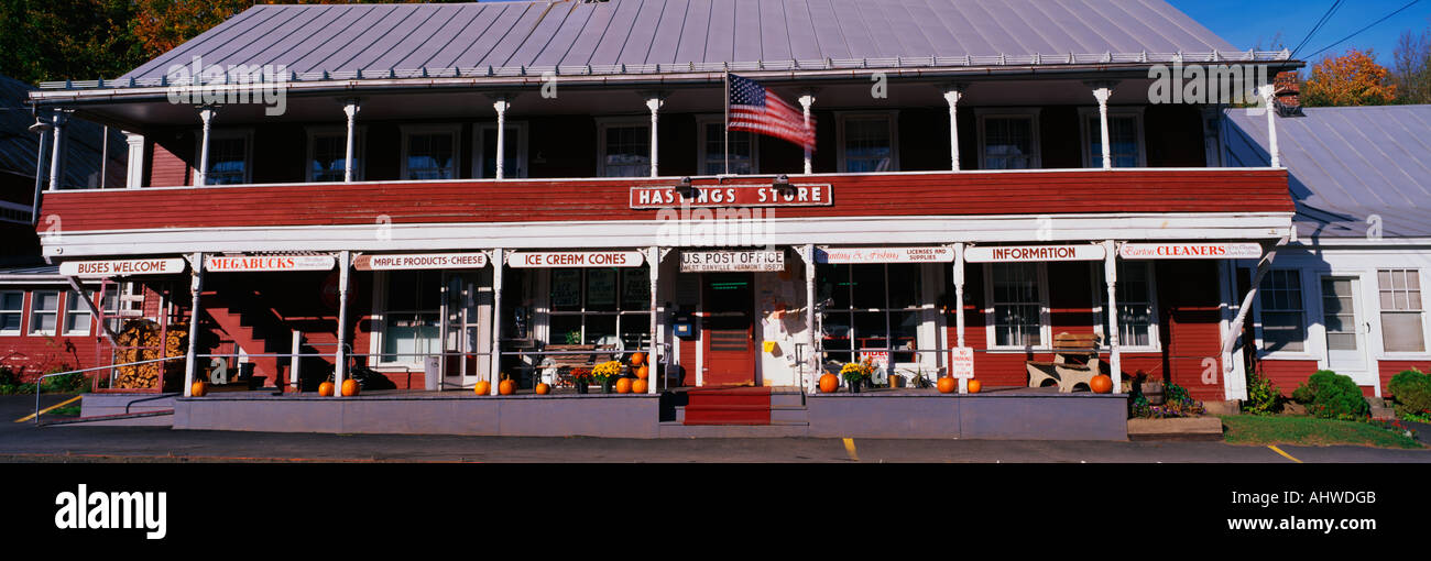 This is the Hastings General Store and post office It shows a large red