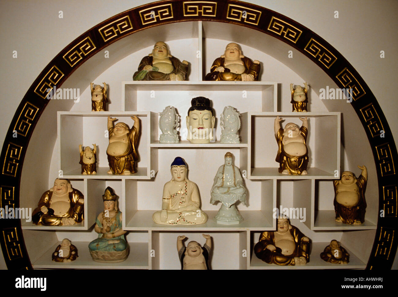showroom, porcelain statues, Buddha statue, Buddha statues, Buddha