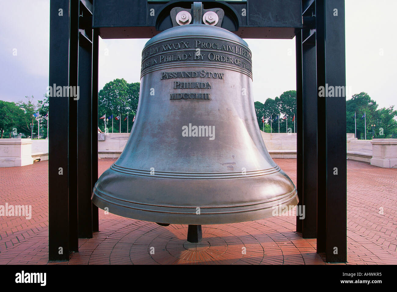 Replica of Liberty Bell Stock Photo