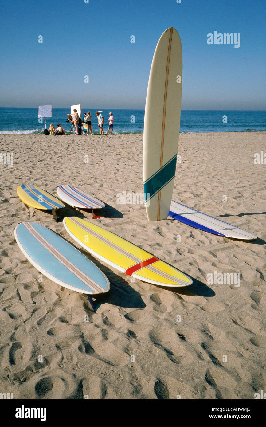Surfboards in sand Stock Photo Alamy