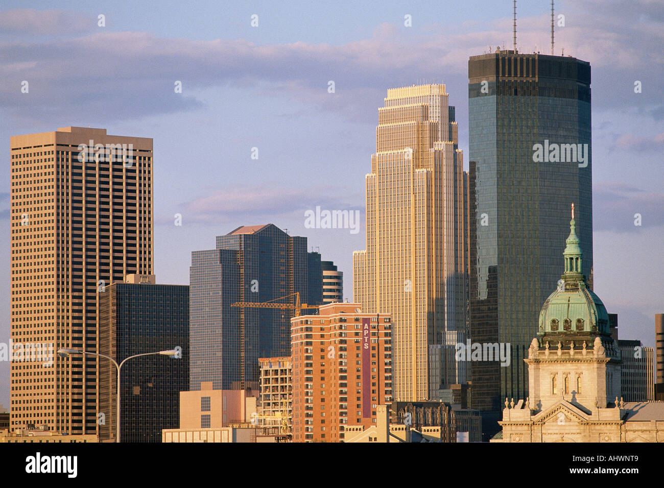 Minneapolis buildings in afternoon light Stock Photo
