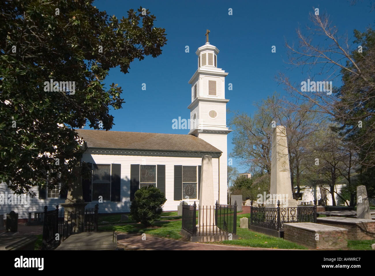 St John s Church built in 1741 the oldest Richmond church site of Patrick Henry s give me liberty or give me death speech  Stock Photo