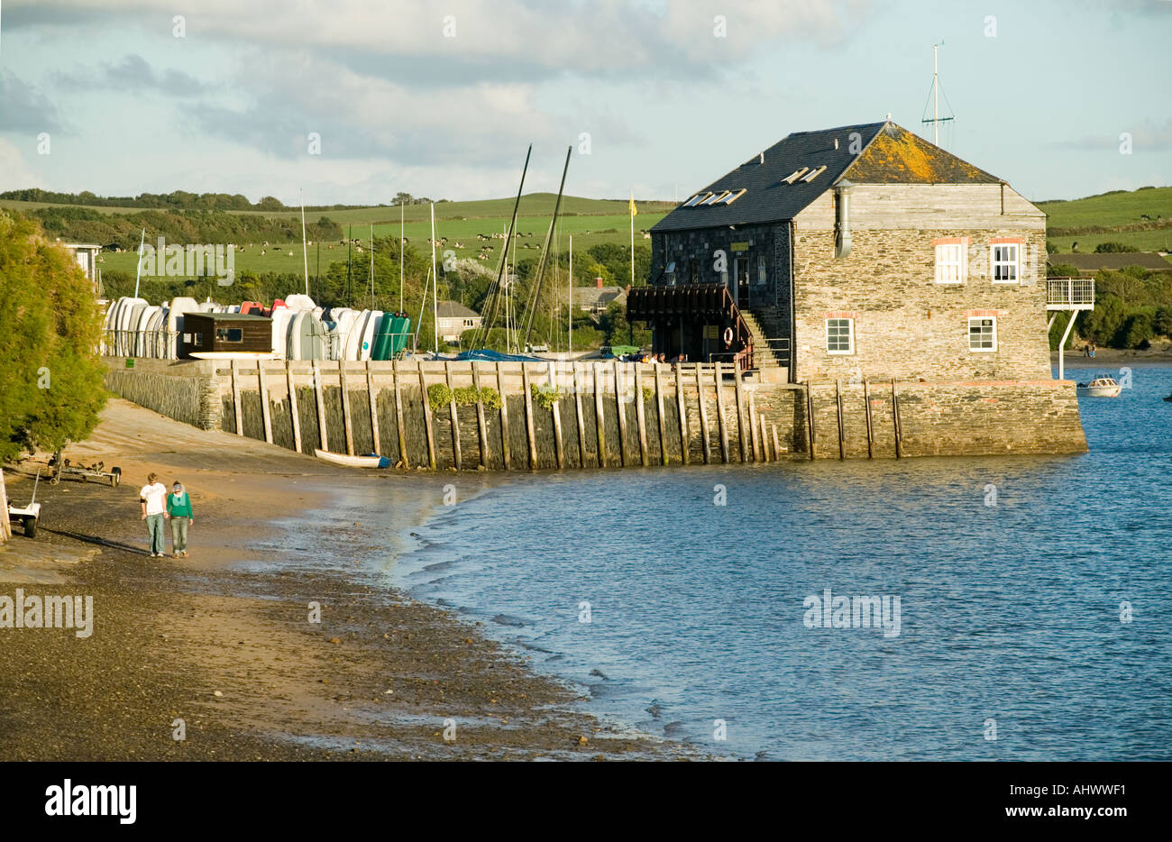 Rock Sailing Club Cornwall Stock Photo Alamy