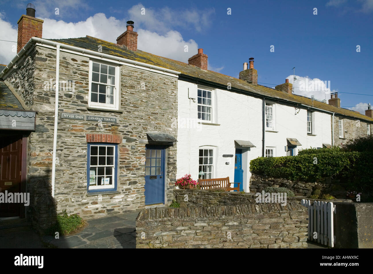 Fishermans cottage Port Isaac Stock Photo Alamy