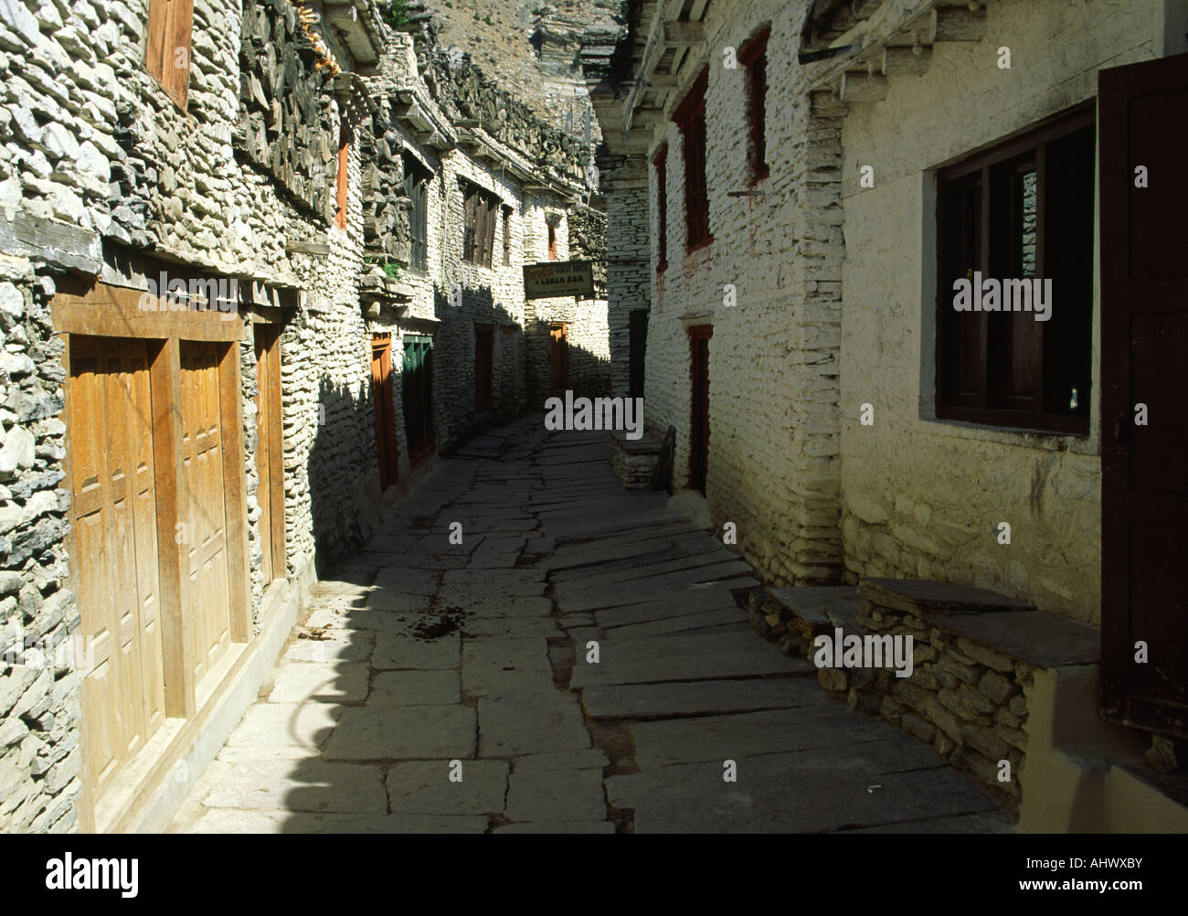 Village Street, Marpha, Nepal Stock Photo - Alamy