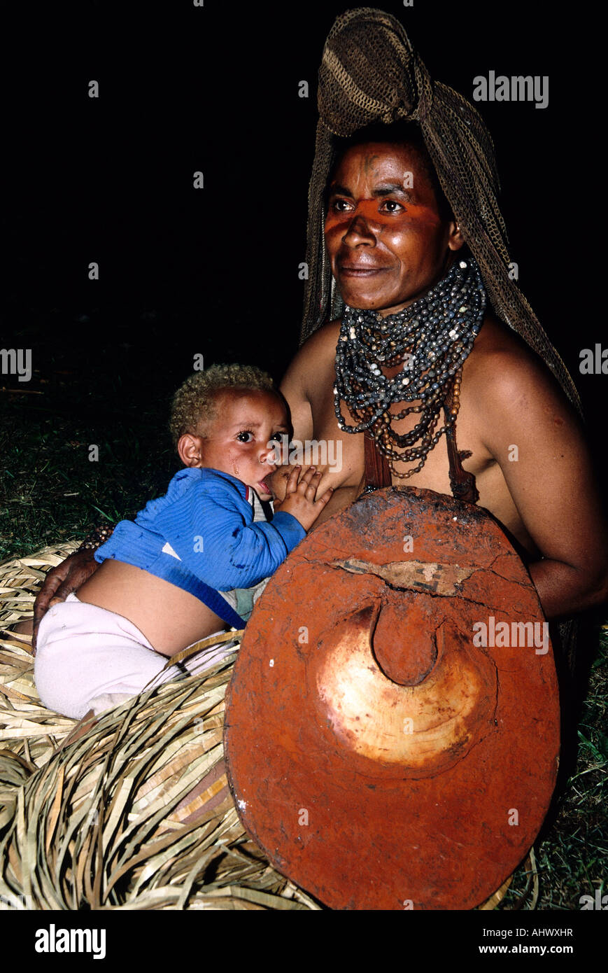 Mount hagen Cultural Show Stock Photo