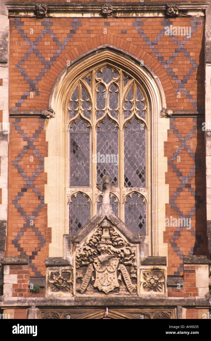Mock Tudor facade of Binswood Hall Sixth Form College, Binswood Avenue, Leamington Spa. Stock Photo