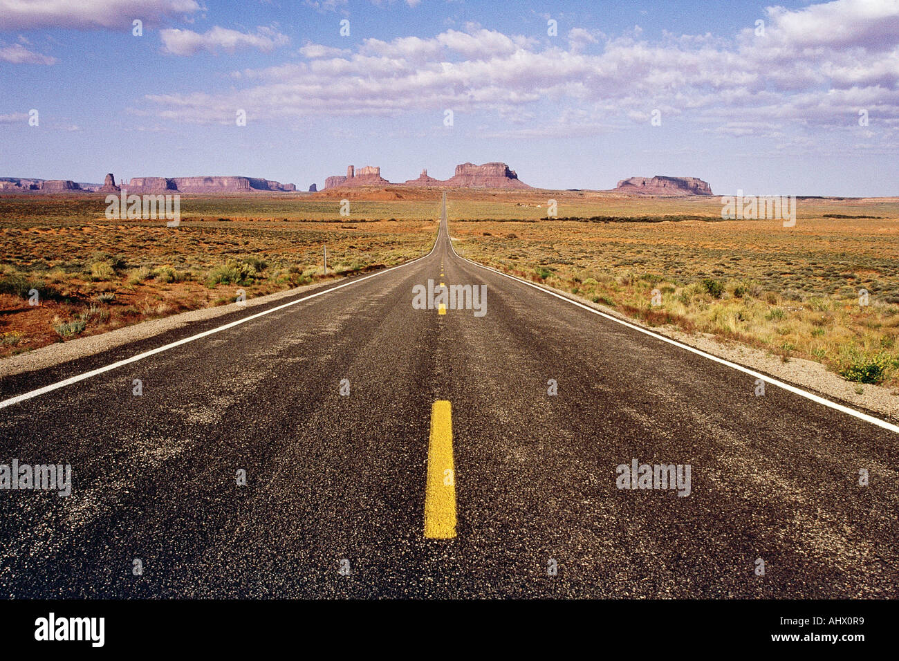 Desert highway Stock Photo