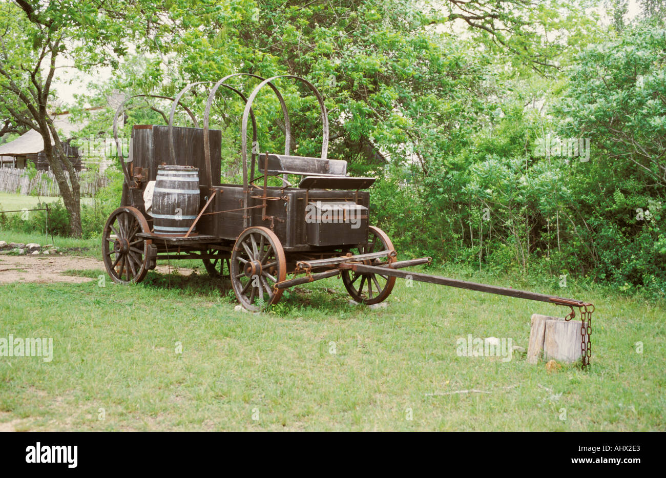 Johnson City Texas USA President Lyndon Baines Johnson s Boyhood Home Johnson Settlement Wagon